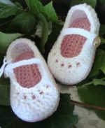 Hand Crafted White Booties