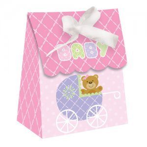 Teddy Baby Pink Favour Bags