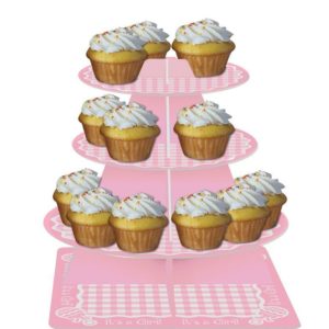 It's a Girl 3 Tier CupCake Stand
