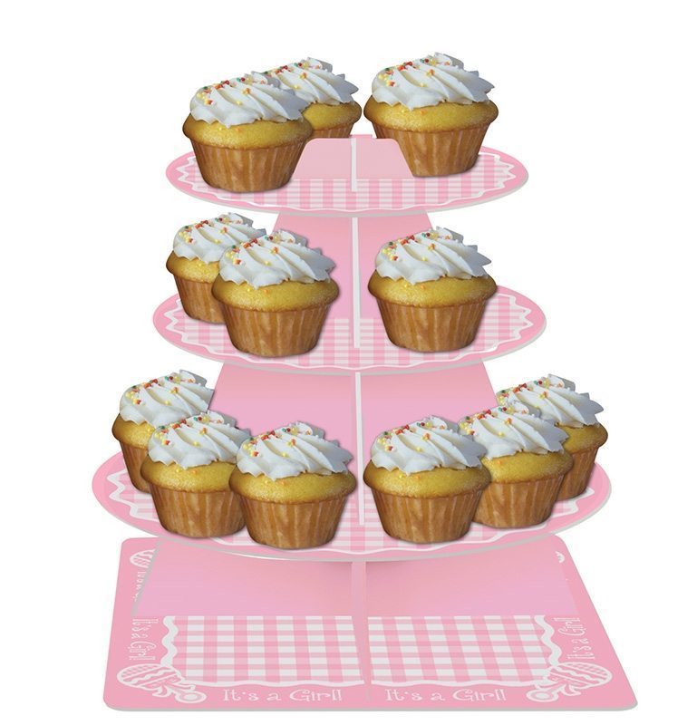 It's a Girl 3 Tier CupCake Stand