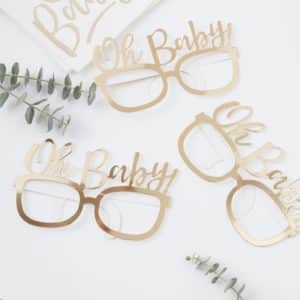 Gold foiled ‘Oh Baby’ Glasses