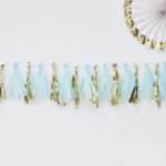 ‘Oh Baby’ Blue and Gold Garland