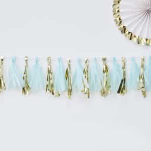 ‘Oh Baby’ Blue and Gold Garland