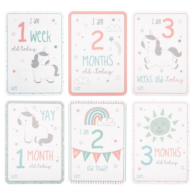 Unicorn Baby Milestone Cards
