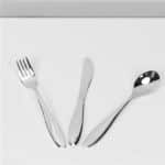 Bambino Baby Silver Plated Knife, Fork and Spoon Set