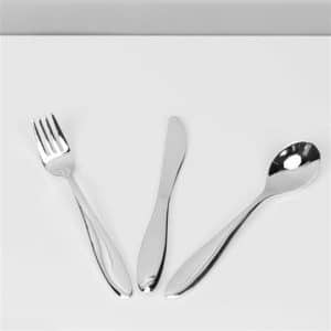 Bambino Baby Silver Plated Knife, Fork and Spoon Set